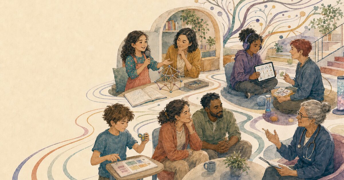 Criança acolhida em ambiente de aprendizagem inclusivo