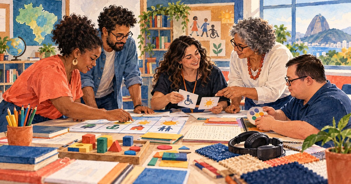 Ilustração editorial: Inglaterra libera materiais gratuitos para apoiar professores na inclusão escolar