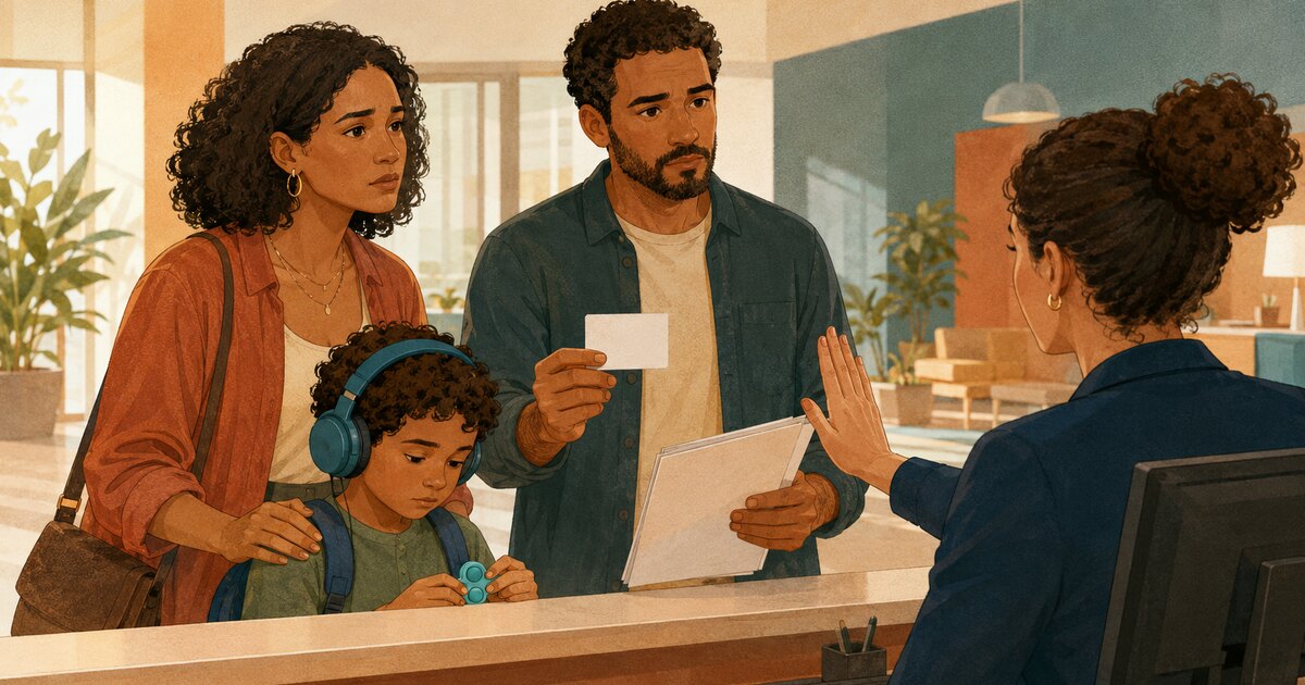 Ilustração editorial: Cancelamento de plano de saúde motivado por TEA gera dano moral, decide o STJ