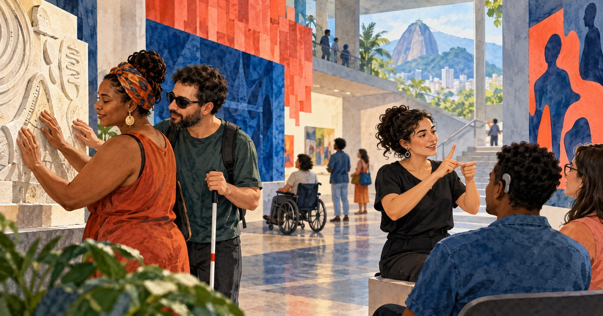 Ilustração editorial: Especialização gratuita em acessibilidade cultural prorroga inscrições para 1º de outubro