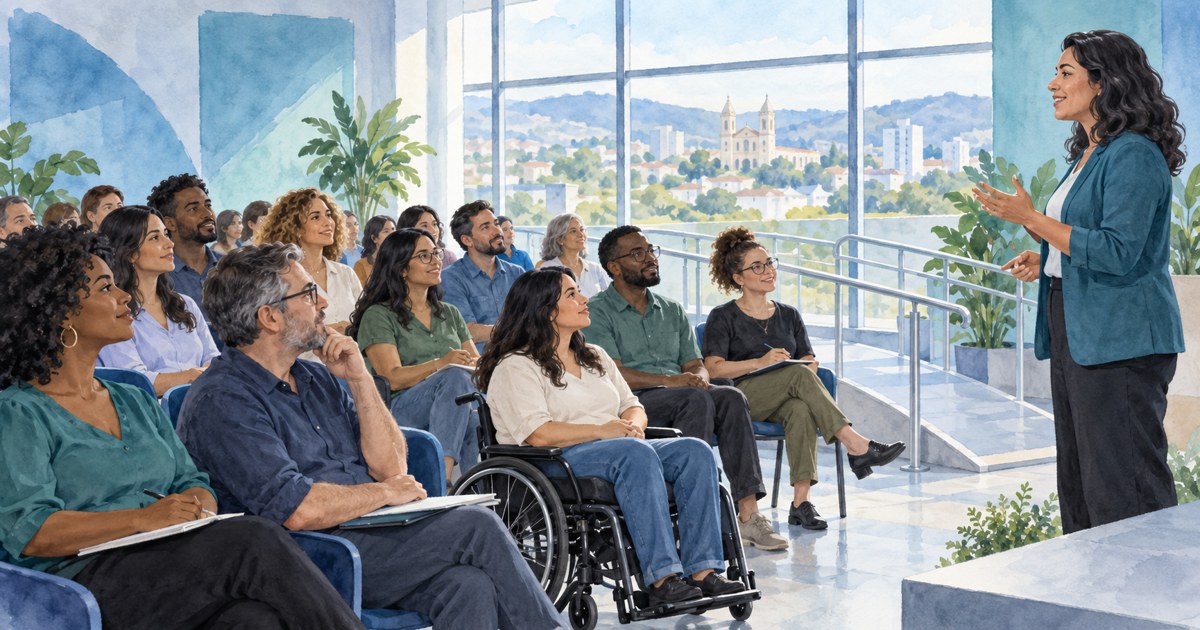 Ilustração editorial: Aparecida de Goiânia abre inscrições para seminário gratuito sobre autismo e direitos