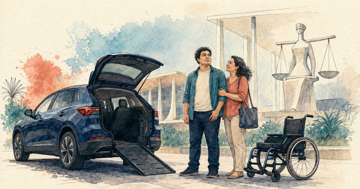 Ilustração editorial: Grau de autismo não pode limitar benefício tributário na compra de veículo, decide STF