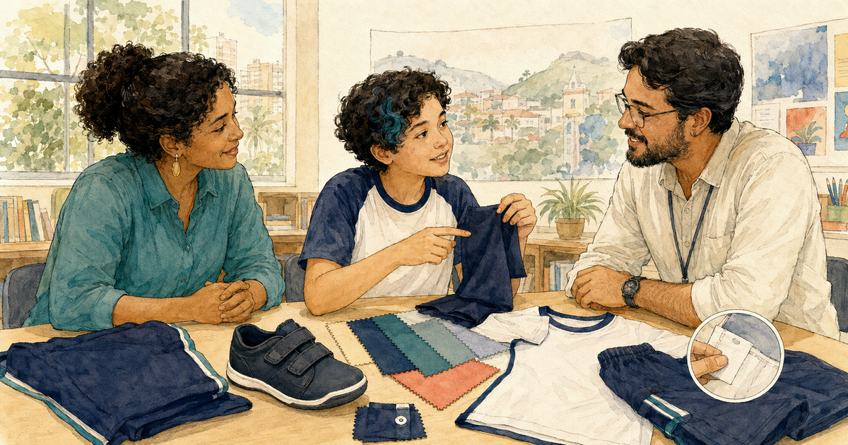 Ilustração editorial: Uniforme escolar também pode ser uma barreira à inclusão